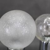 1970s Pair of Chrome Plated Lamps ,Italy