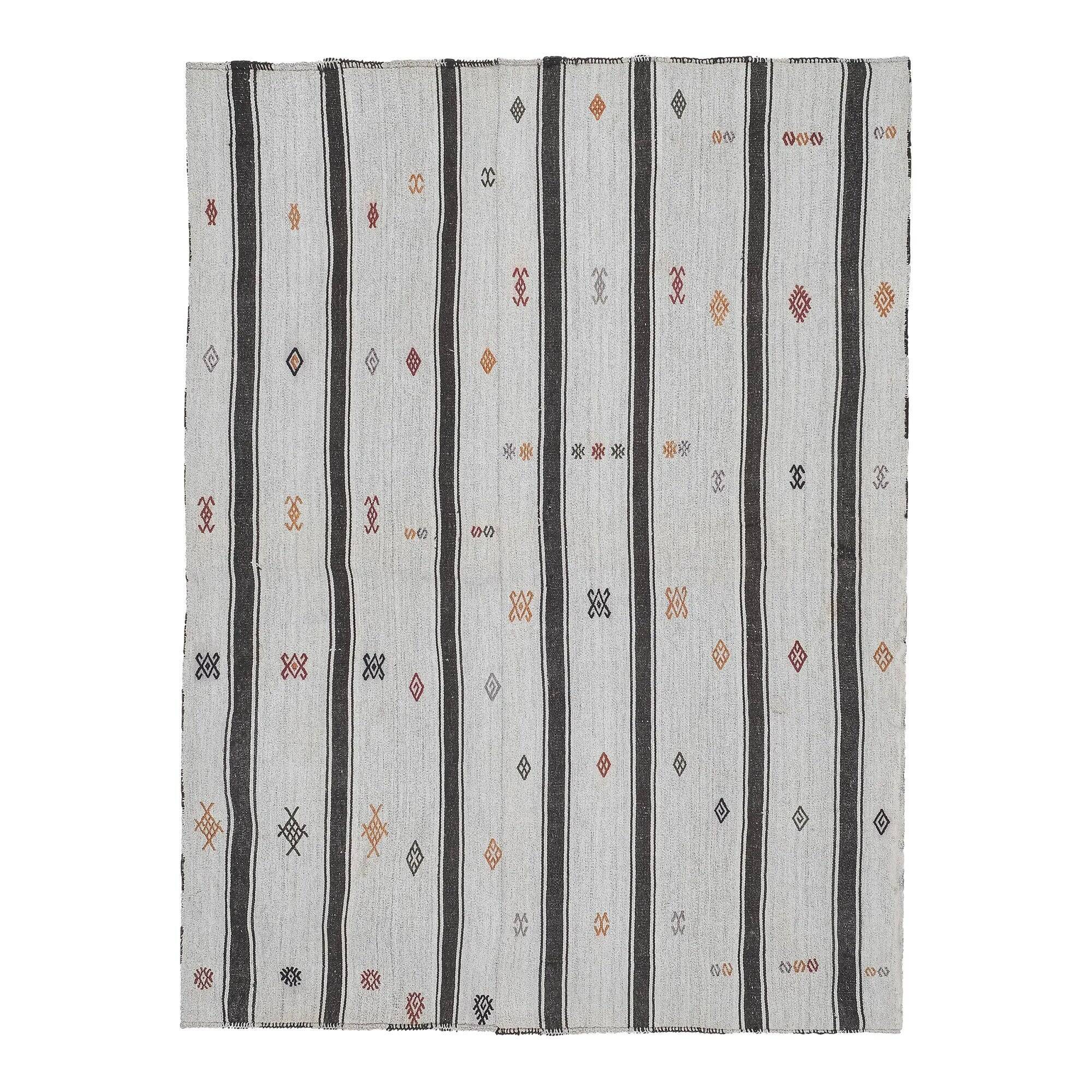Kilim turc vintage tissé main 153x210 cm