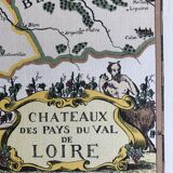 Ancient geographical map Pays du val de Loire