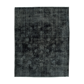 Tapis oriental surteint tissé à la main 302 cm x 383 cm tapis en laine noire