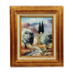 Huile sur toile signée Robert Mogisse XXème paysage provence cadre doré