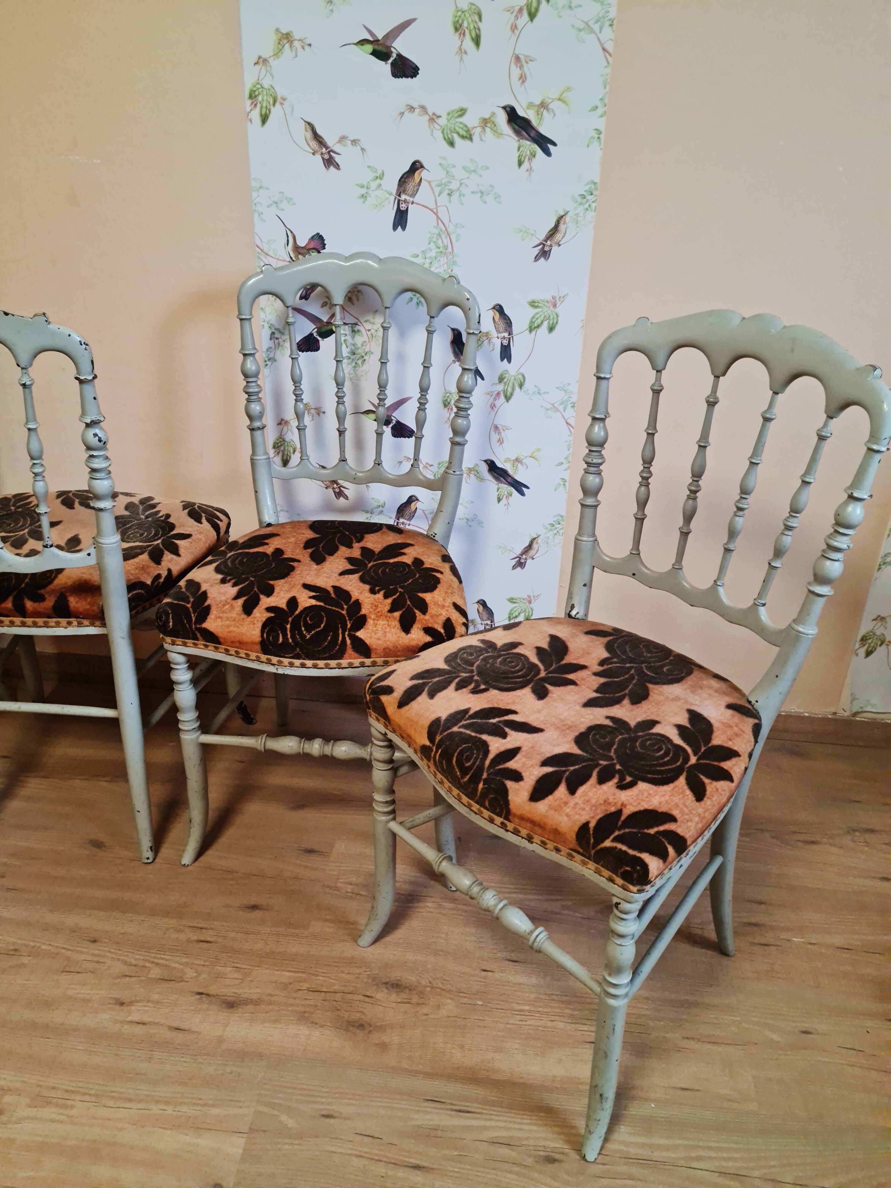 4 Napoleon 3 chairs