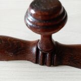 Wall-mounted coat rack with 3 hooks