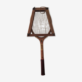 Raquette de tennis vintage avec cadre de maintien