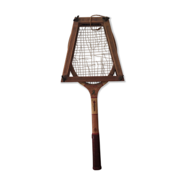 Vintage tennis racket with holding frame