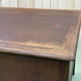 60s English flat desk in oak