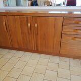 Bahut bas Esterel in solid American walnut