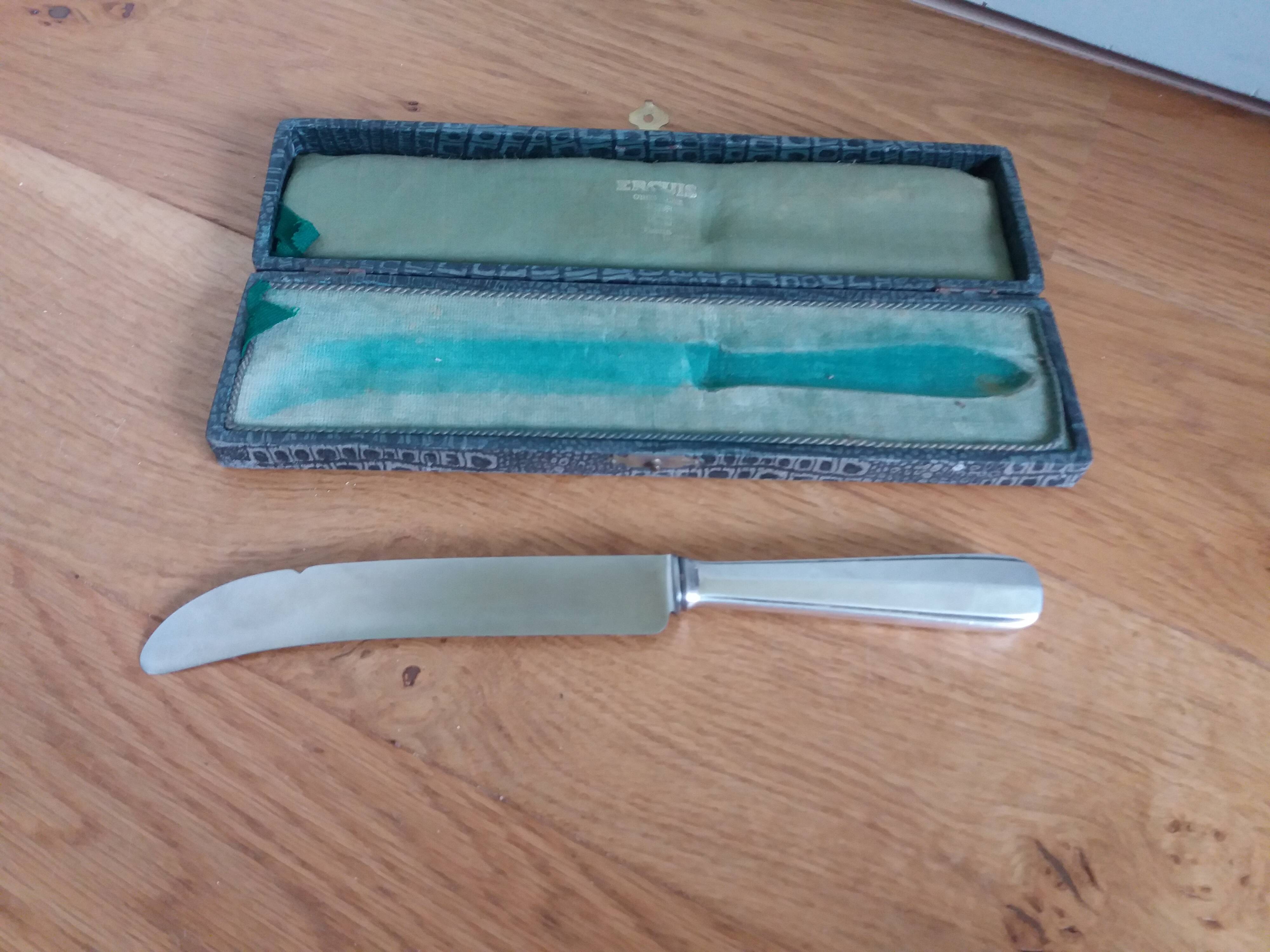 Curved blade serving knife