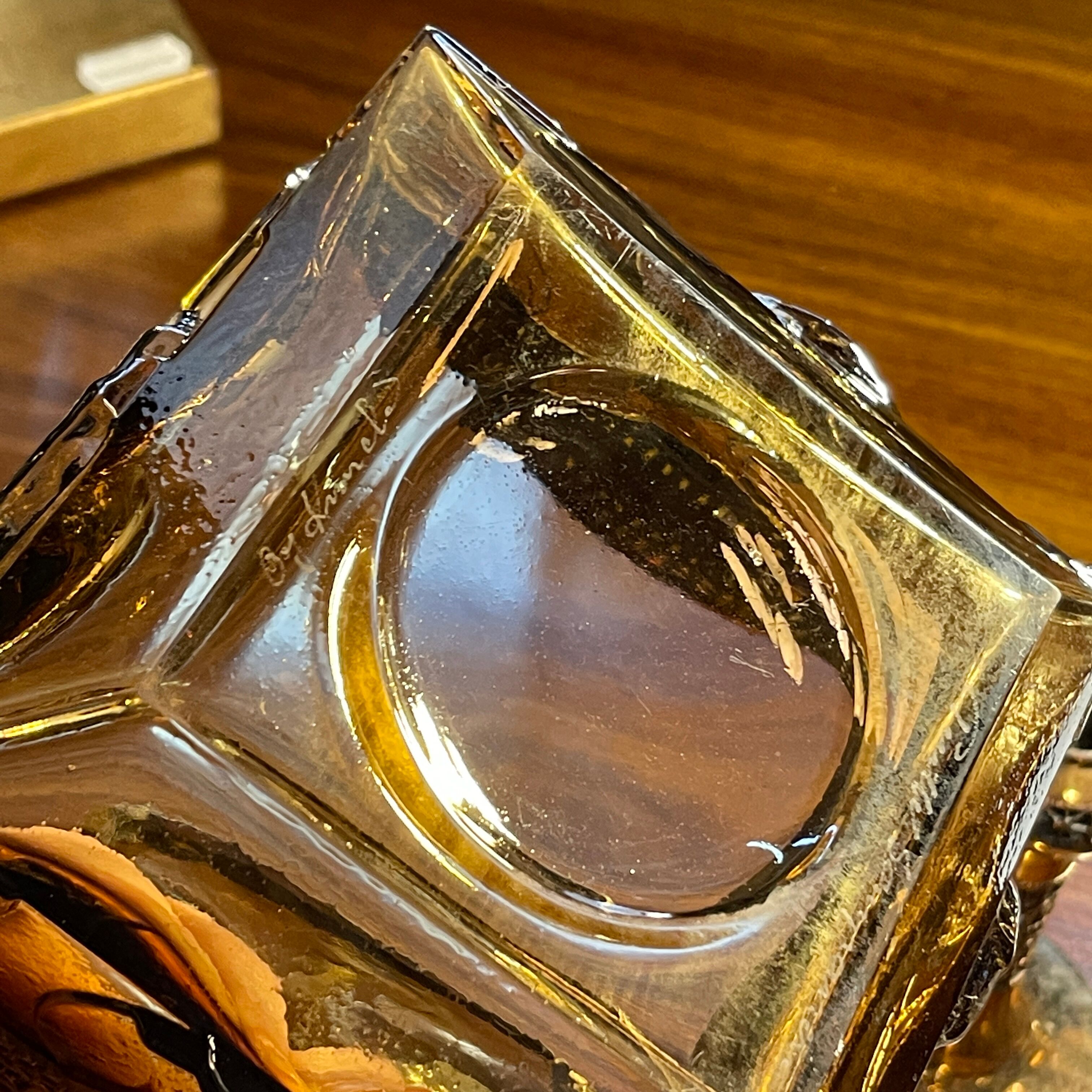 Scandinavian glassware set by Pentti Sarpaneva Turun Hopea Finland for Oy Kumela circa 1972