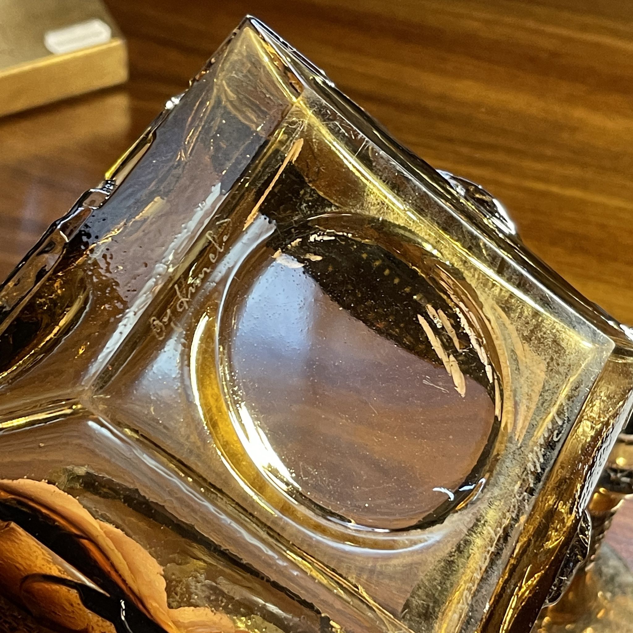 Scandinavian glassware set by Pentti Sarpaneva Turun Hopea Finland for Oy Kumela circa 1972