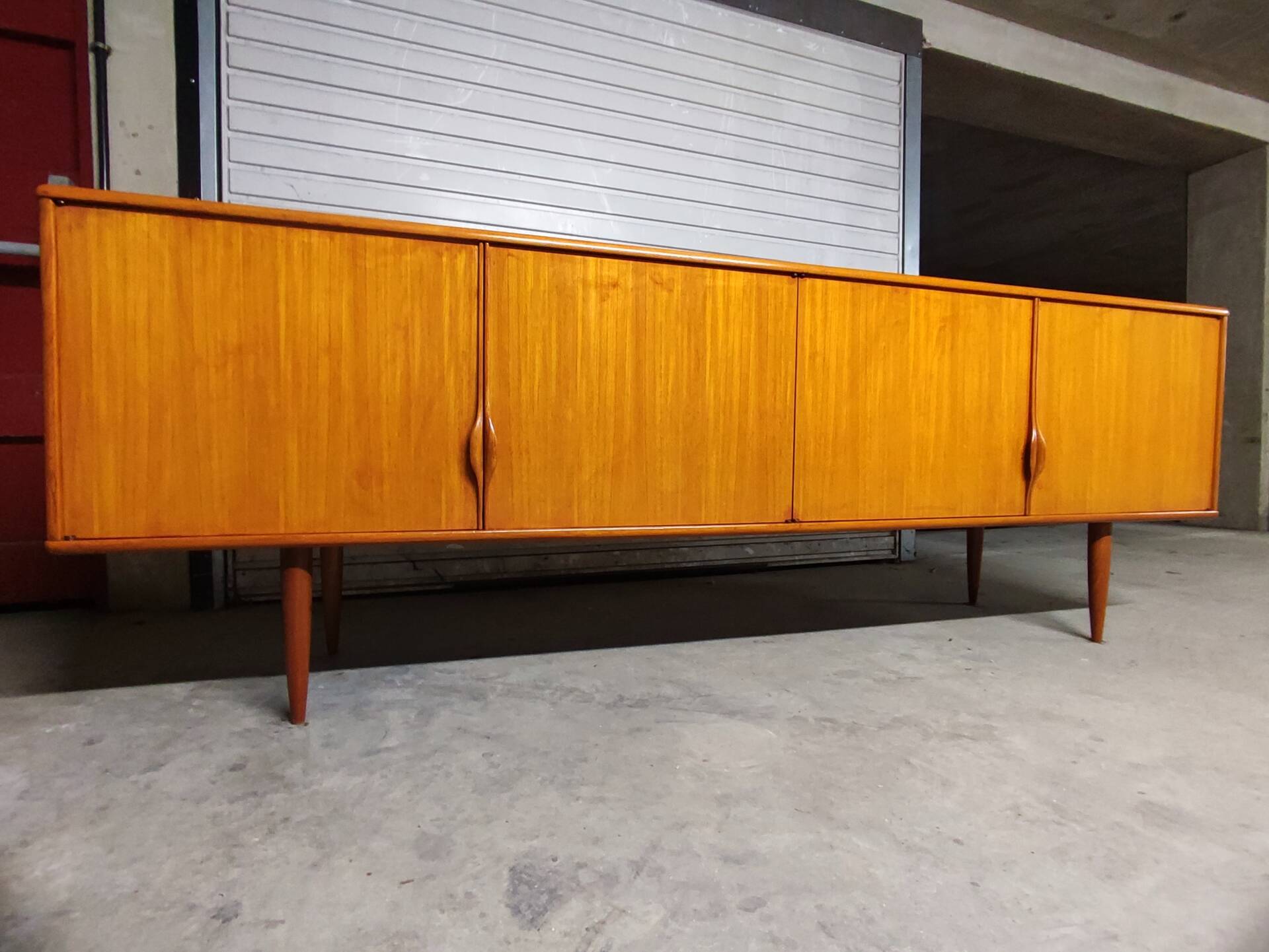 Vintage Scandinavian teak sideboards from the 1970s.