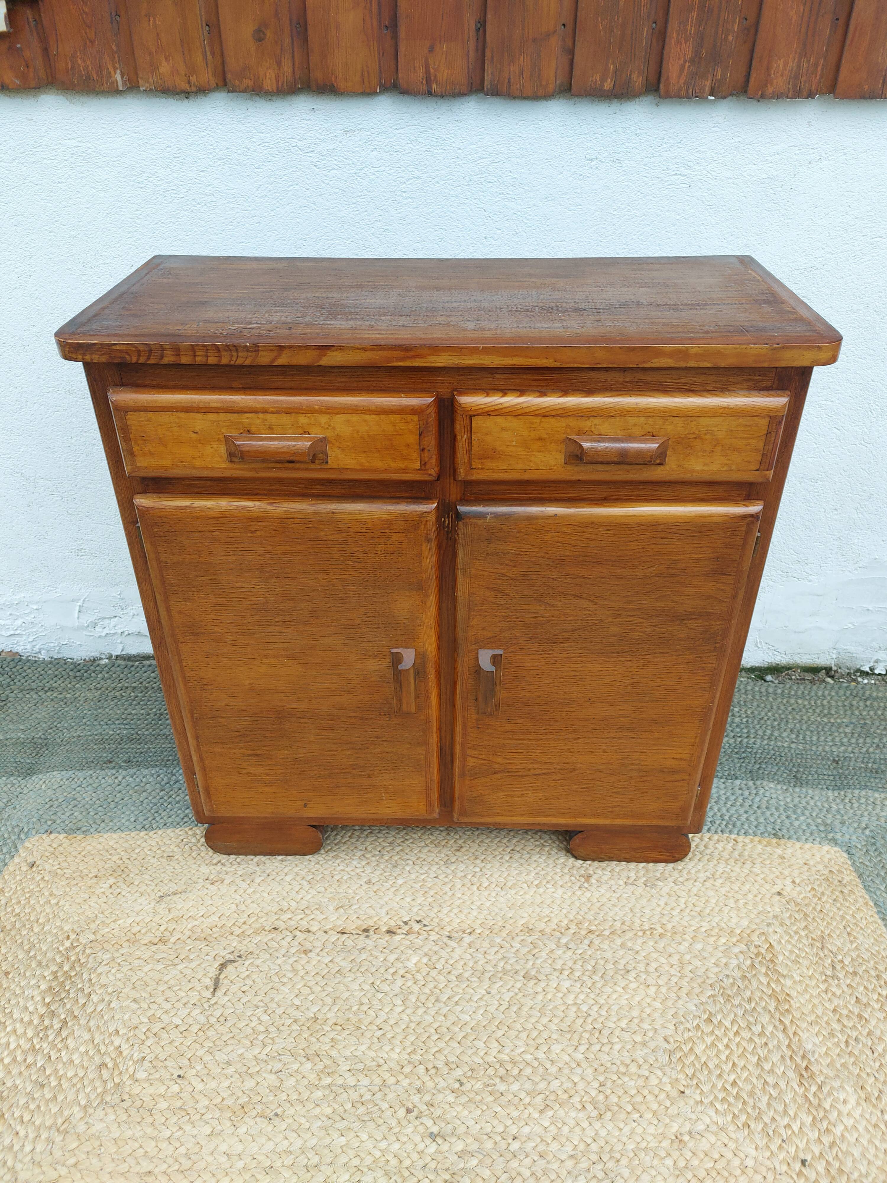 Vintage wooden handle buffet