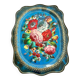 Hand-painted Russian metal tray