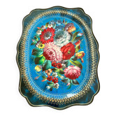 Hand-painted Russian metal tray