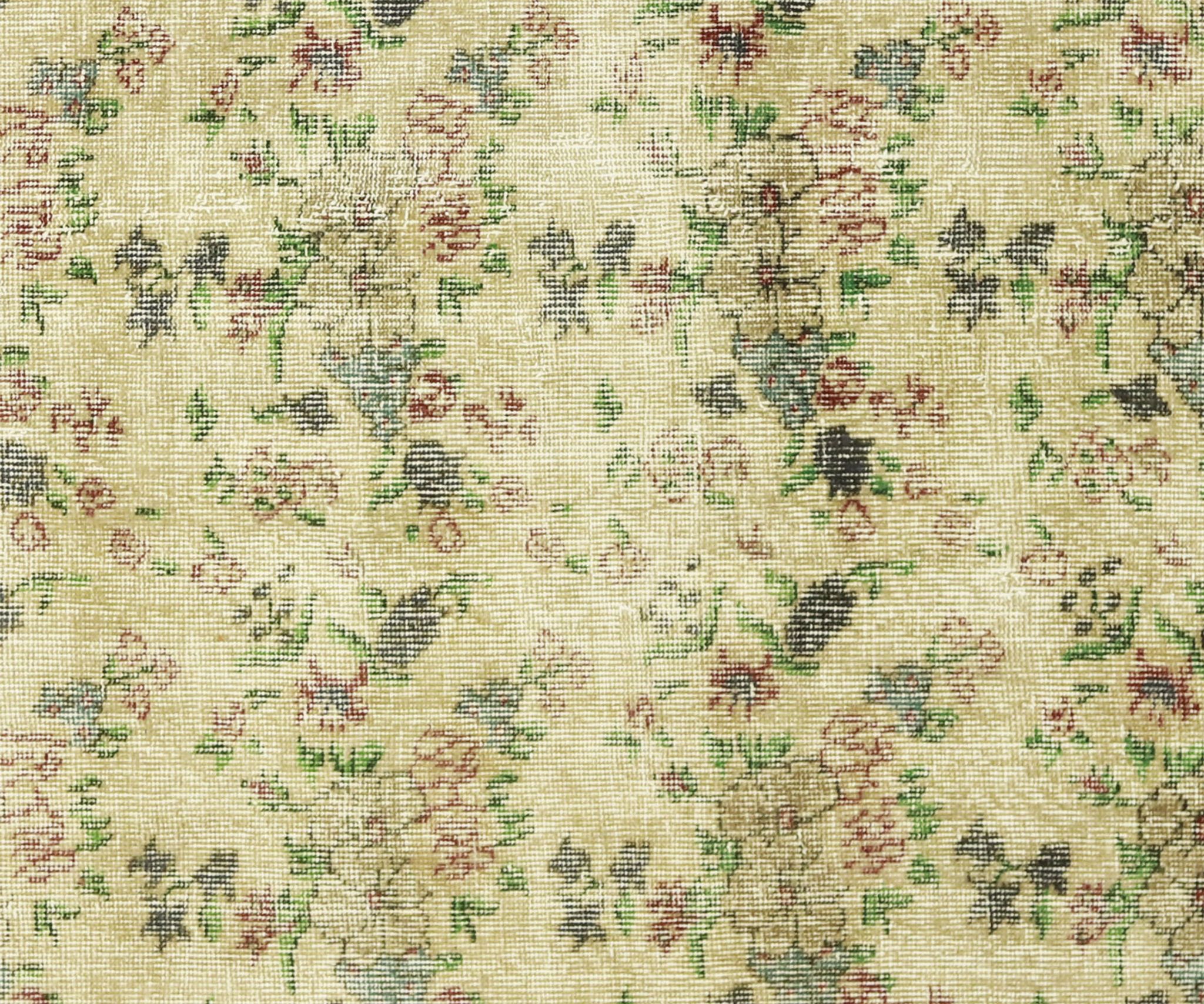 Anatolian handmade vintage rug 203 cm x 117 cm