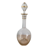 Carafe en verre liserés dorés