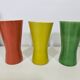 Pitcher and 6 cups model 860 by Pol Chambost in ceramic from around 1950.