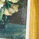 Pair of small framed vintage floral oils