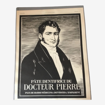 Publicité vintage à encadrer docteur pierre