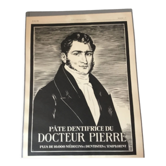 Publicité vintage à encadrer docteur pierre