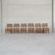 Set of Six Mid-Century French Oak Dining Chairs (6)