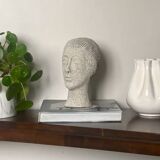 Bust in reconstituted stone