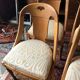 Series of 6 Gondola Chairs in blond mahogany
