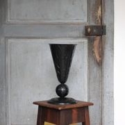 Vase unique fait par artisan ferronnier, vase vintage, collection