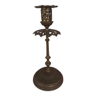 Antique brass candlestick