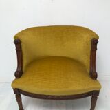 Louis XVI style gondola armchair