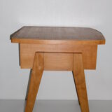 Scandinavian style in beech bedside table