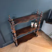 Antique shelf to hang/stand in turned wood - Ref 1464