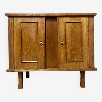 Vintage light oak sideboard 1960