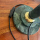 Green marble lamp base