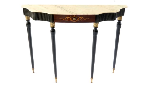 Table de vanité du milieu du siècle avec table supérieure en marbre, Italie des années 1960