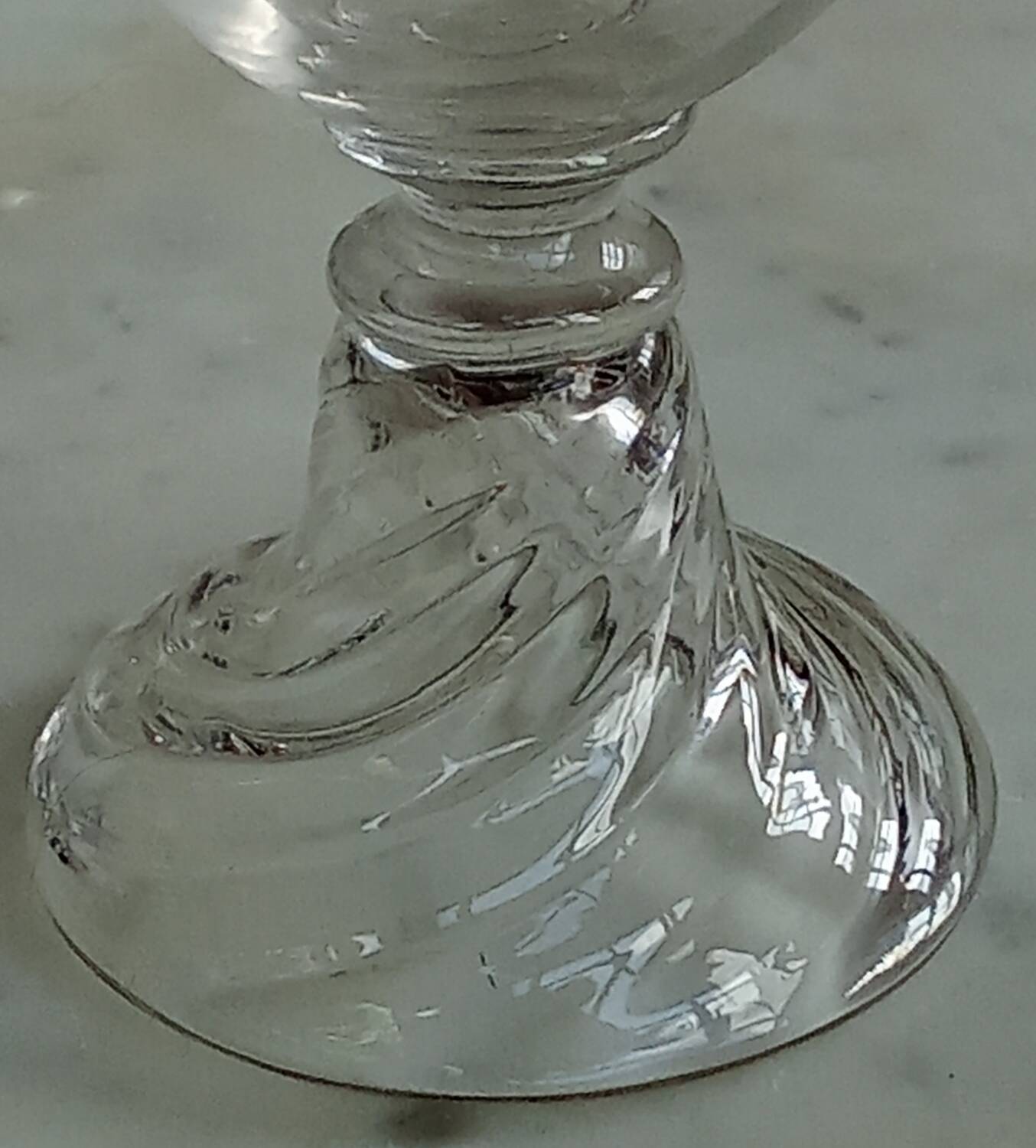 Set of 14 Saint Louis crystal aperitif glasses