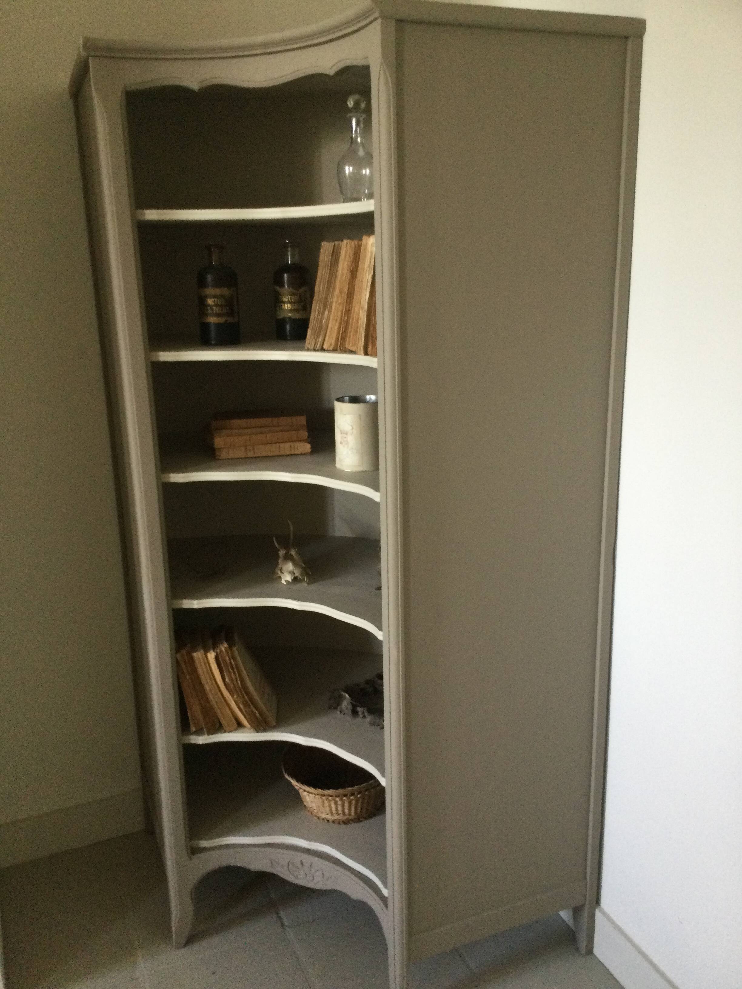 Antique library corner unit