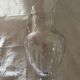 Crystal water jug by Saint-Louis signed – antique engraved service