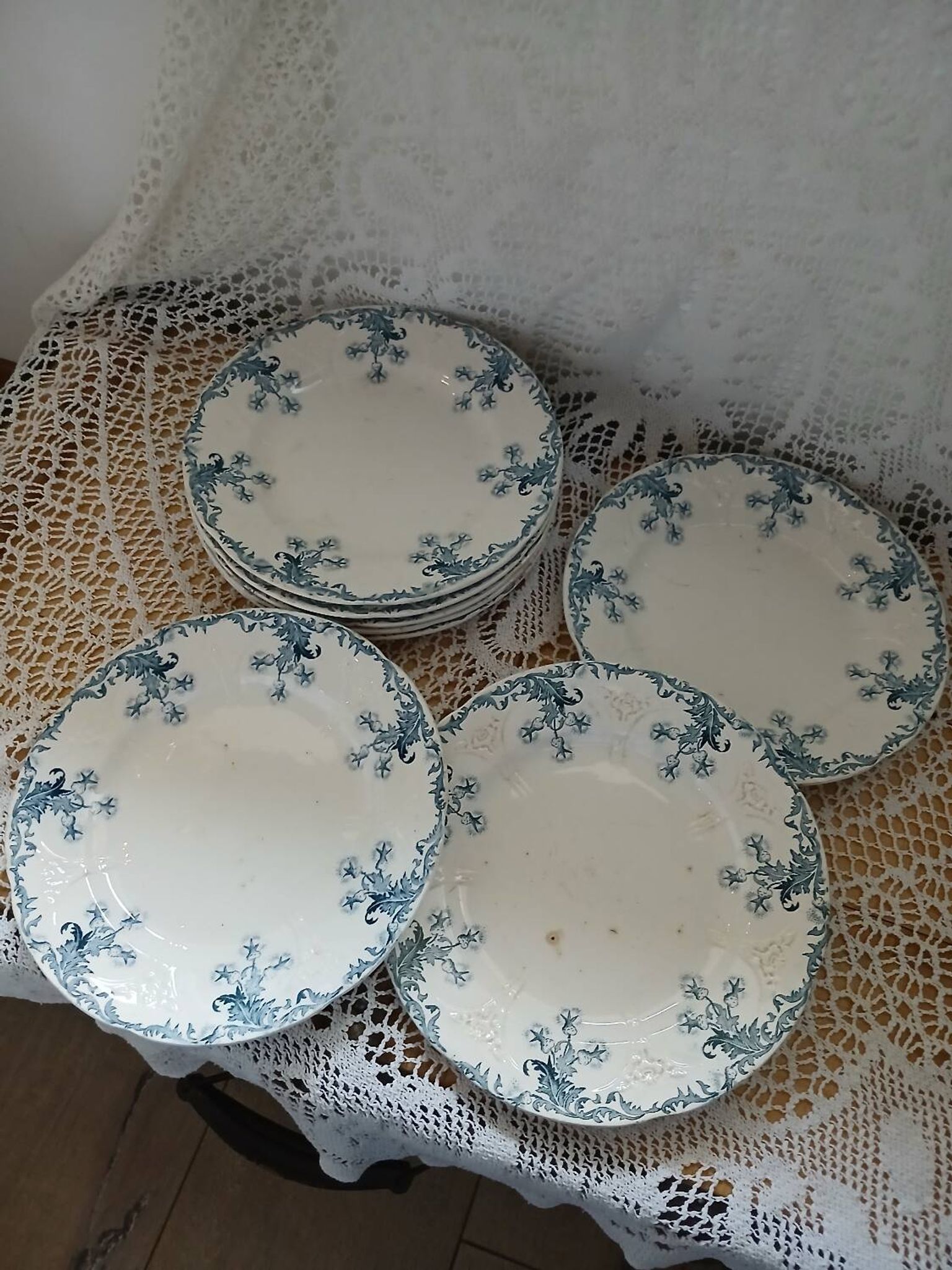 Longwy iron earth dinnerware set