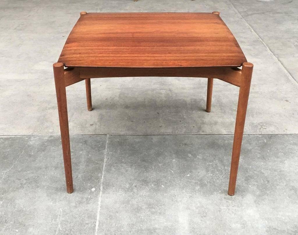 Mid-century German coffee table series 400 in teak by Hartmut Lohmeyer for Wilkhahn, 1950s.