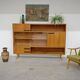 Buffet Vaisselier en bois blond Libena , ex Tchécoslovaquie 1970