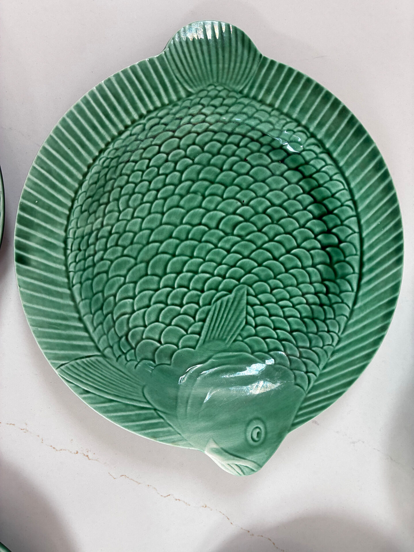 Sarreguemines fish service plates