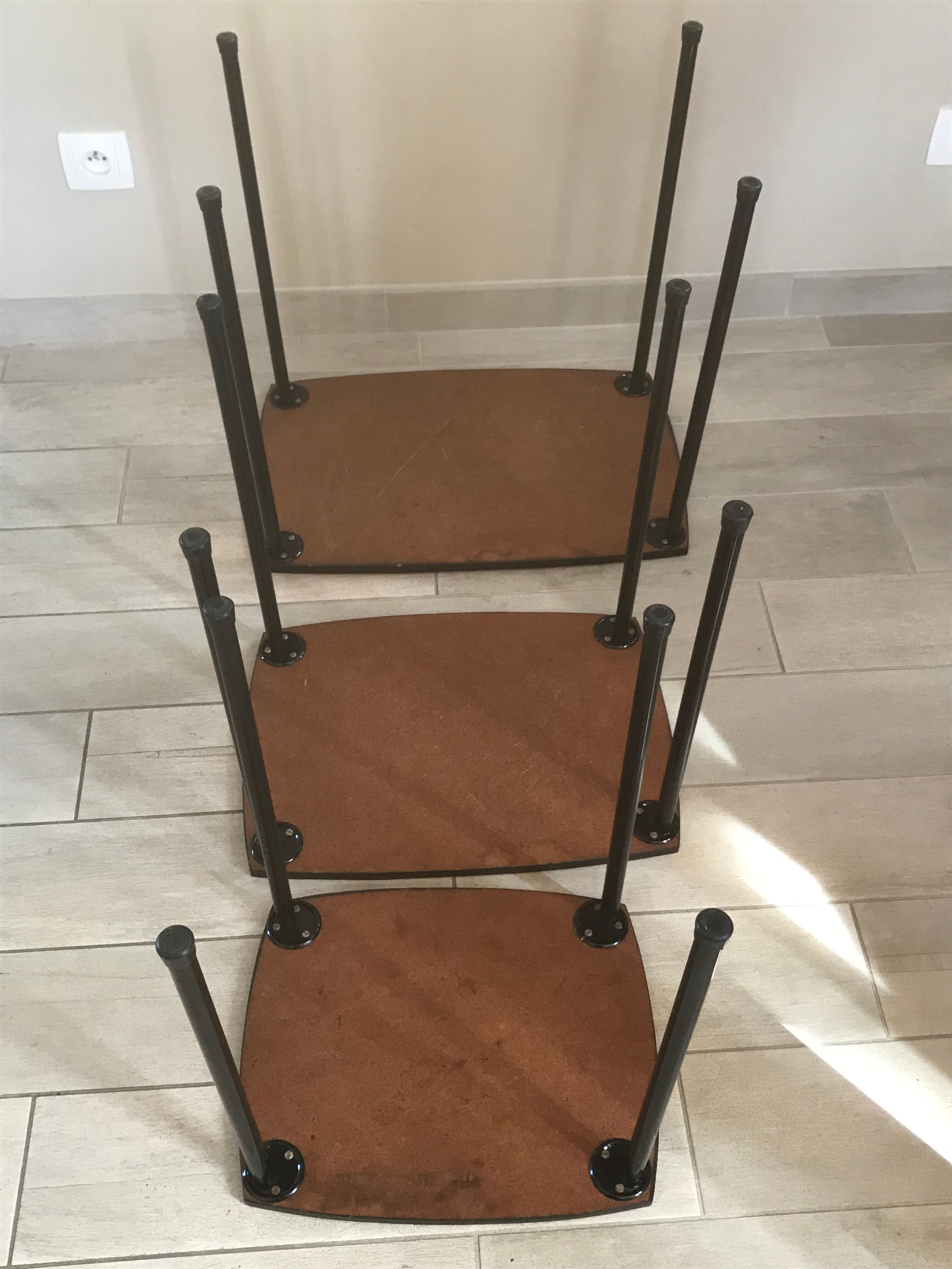 Pull-out tables vintage design annees 60