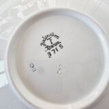Large Art Deco porcelain soup plate from Badonviller from the 1930s