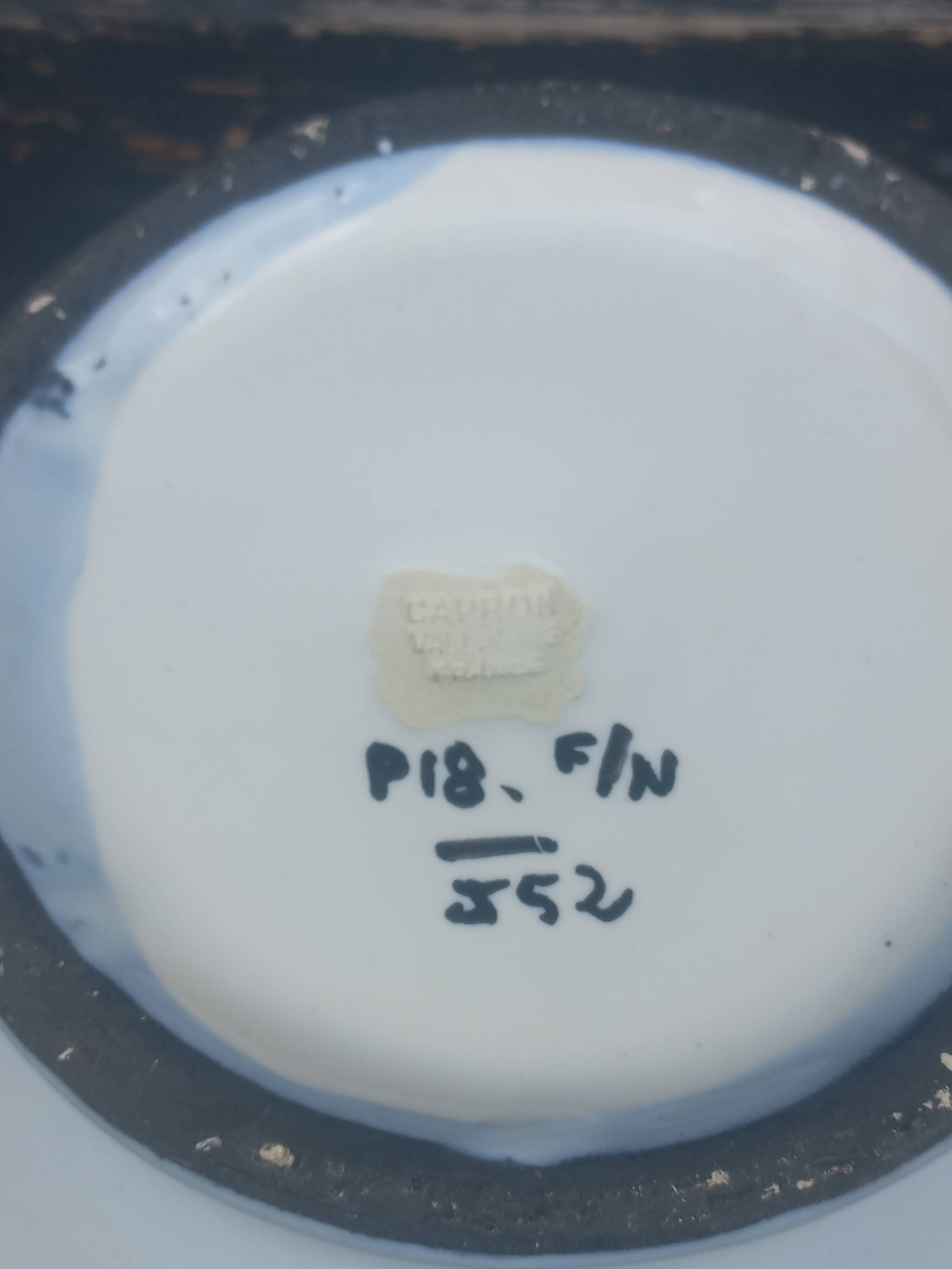 Roger Capron pitcher vase in Vallauris ceramic