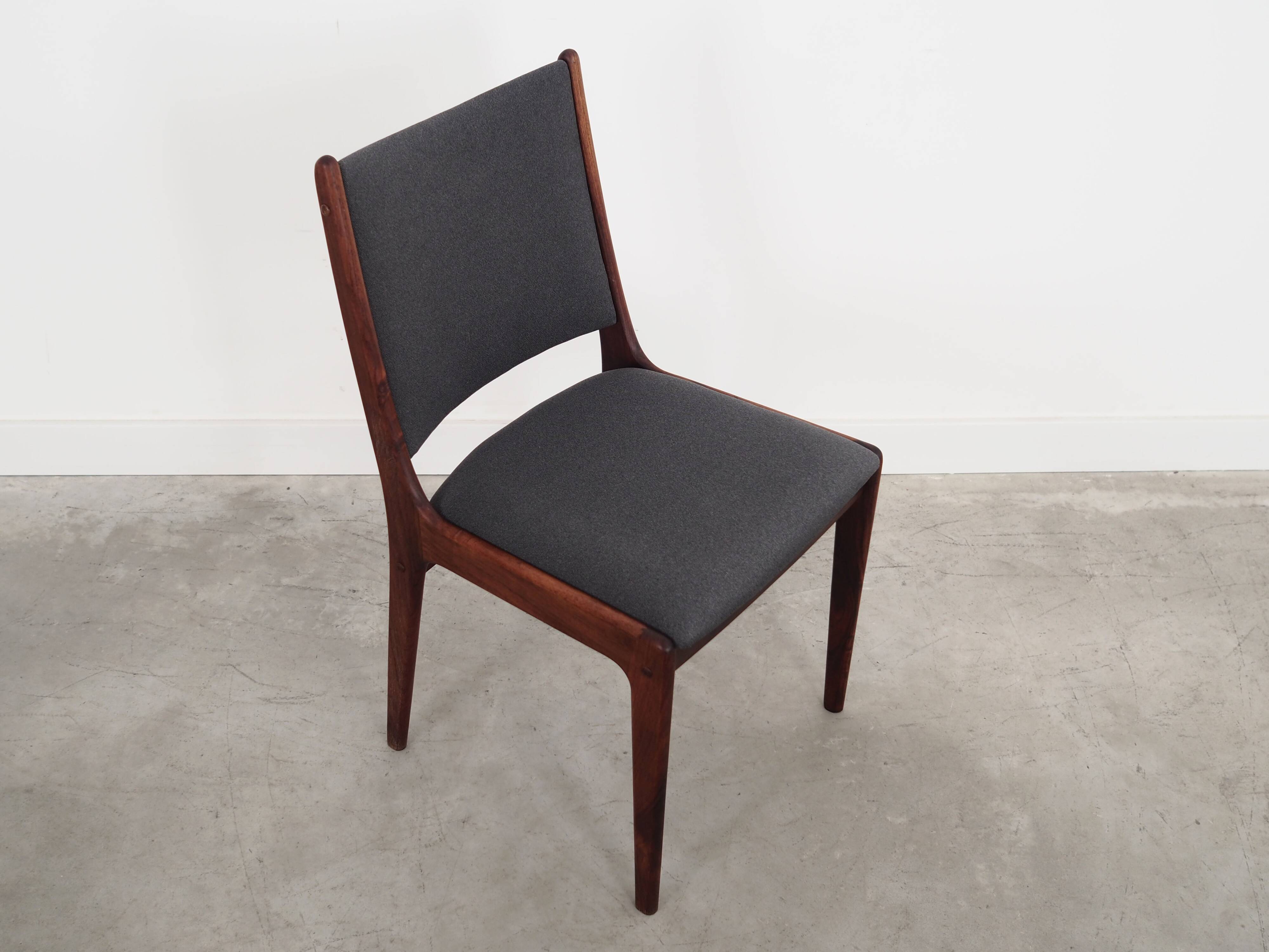 Set of six rosewood chairs, Danish design, 1960s, designer: Johannes Andersen