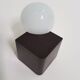 Pair of vintage opalin glass and plastic wall light  from the 1970s
