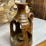 Lantern-style candlestick in pyrite sandstone