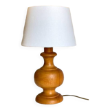 Vintage turned wooden lamp