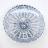 Art Nouveau fruit bowl in glass and metal Art Nouveau compote dish